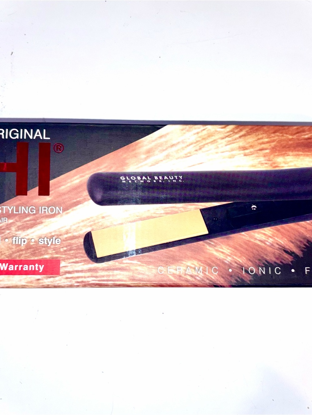 CHI Original 1" Dual Voltage Ceramic Hairstyling Iron GF1001 Black NEW OPEN BOX